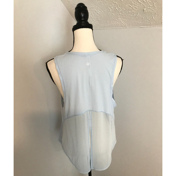 Lululemon Ace Mesh Blue Tank - Size 10 - Picture 6 of 9